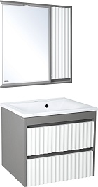 Brevita Мебель для ванной Balaton 80 R белая/серая – фотография-1